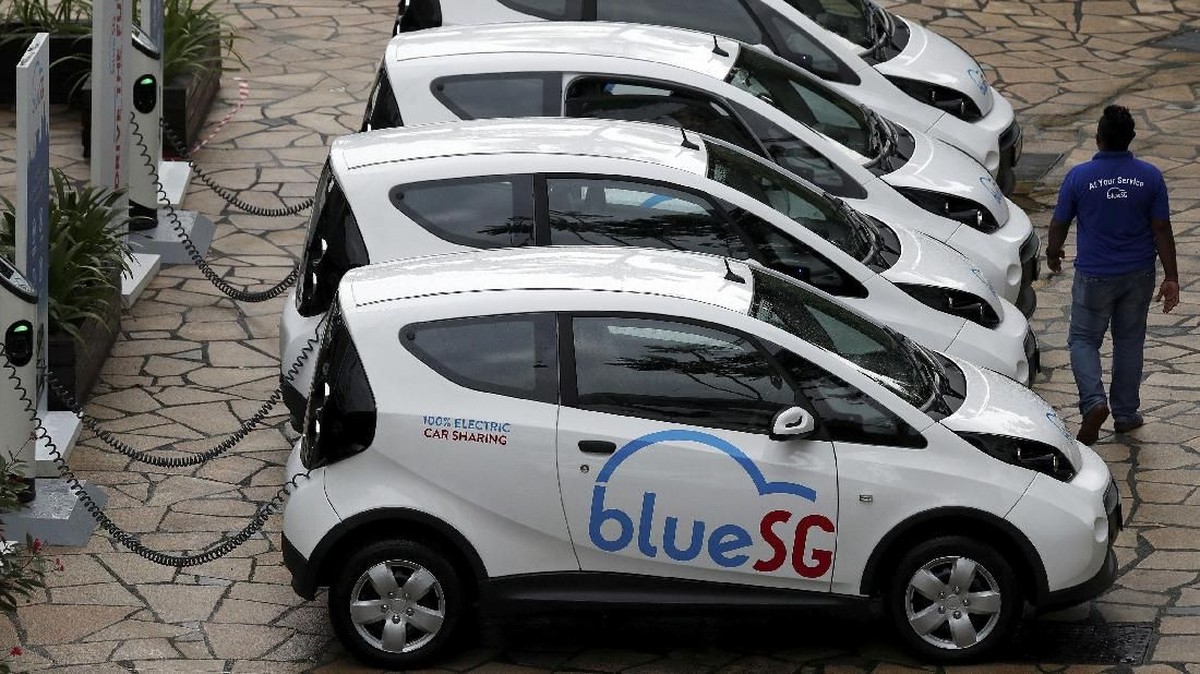 FOTO: Singapura Rilis Program 'Nebeng' Mobil Listrik