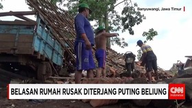 Puting Beliung Memorak-porandakan Belasan Rumah
