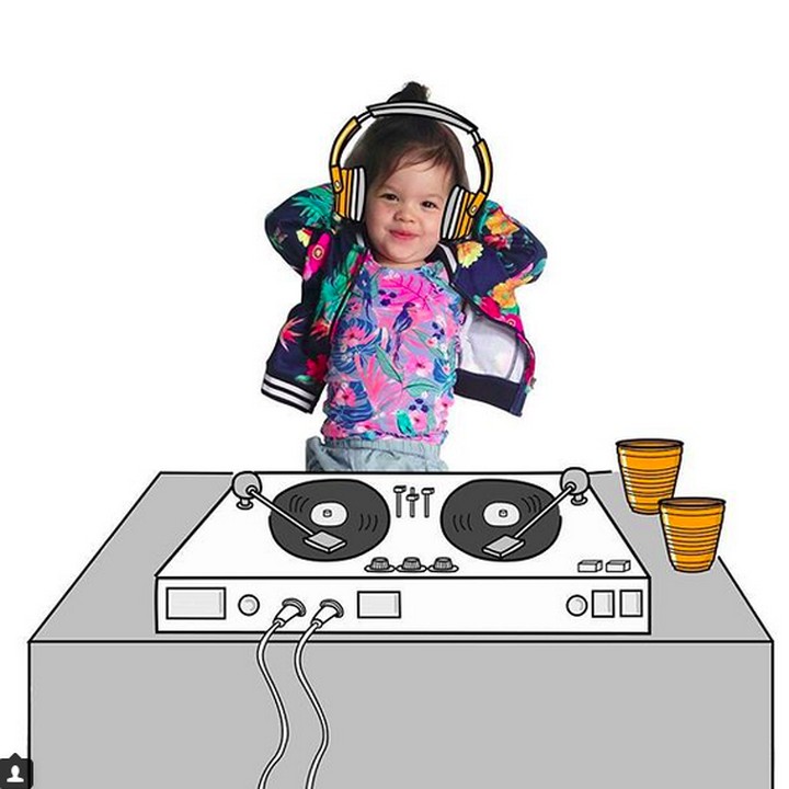 <p>Yow, yow! DJ Banksii lagi beraksi. (Foto: Instagram/ @thuie)</p>