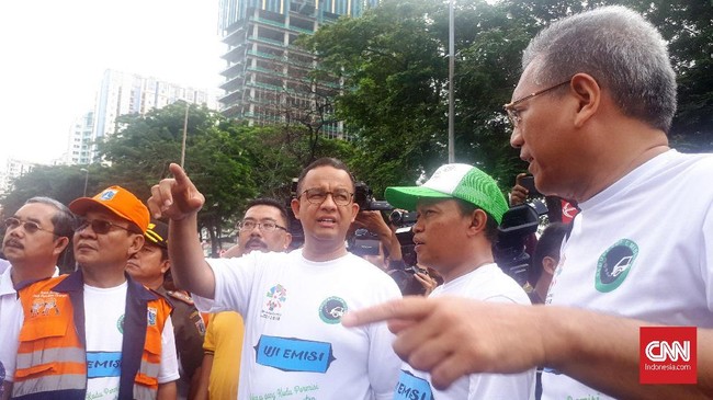 Uji emisi kendaraan bermotor gratis dilakukan di area Bundaran Patung Ondel-ondel Jalan Benyamin Suaeb, Kemayoran, hingga pukul 15.00 WIB.