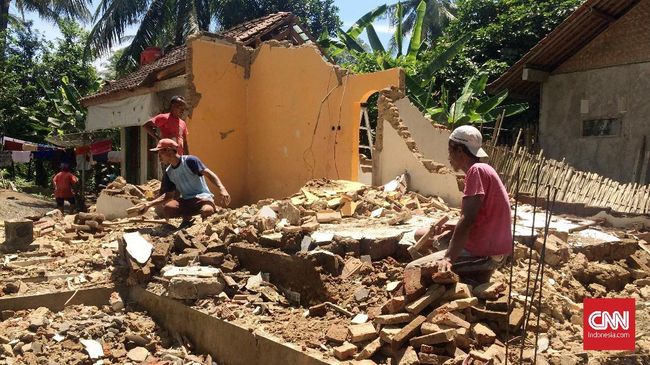 Kerusakan Bangunan Akibat Gempa Pangandaran Bertambah