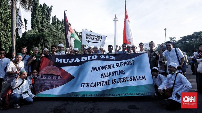 Netizen ikut berkomentar soal aksi bela Palestina 1712 di media sosial melalui #AksiBelaPalestina1712.
