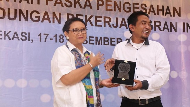 Menlu Retno Marsudi mengakui pemberantasan tindak pidana perdagangan orang (TPPO) menjadi tantangan besar dalam perlindungan WNI.