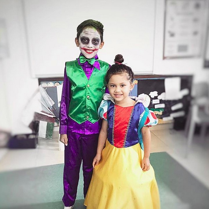 <p>Ini dia si Joker dan princess yang sama-sama imut. Hi-hi-hi. (Foto: Instagram/ @nanamirdad_)</p>