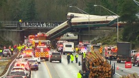 VIDEO:  Kecelakaan Kereta Amtrak, 3 Tewas, Puluhan Luka-luka