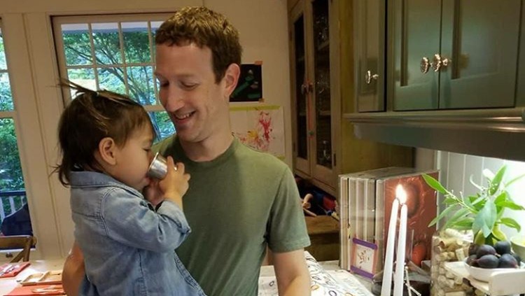 Mark Zuckerberg dan putri sulungnya