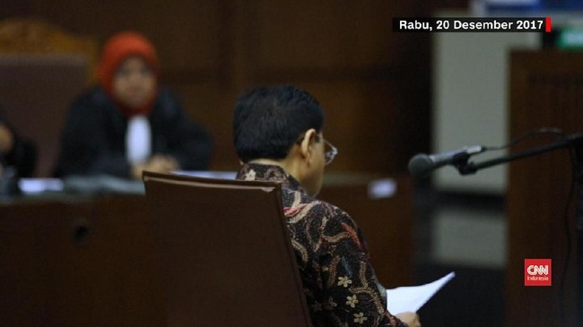Setnov disebut menerima uang US$1,8 juta, US$2 juta, dan Sin$383.040. Sementara komitmen fee yang dijanjikan Andi kepada Setnov sebesar US$7,3 juta.