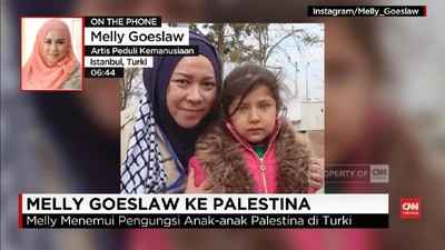 VIDEO: Kesenduan Melly Goeslaw Soal Pengungsi Palestina