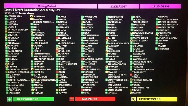 Rancangan resolusi serupa soal Yerusalem yang diveto Amerika Serikat di DK PBB, berhasil lolos dalam Sidang Darurat Khusus di Majelis Umum, Kamis (21/12).