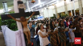 FOTO: Wajah Damai Misa Natal di Jakarta