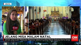 Pengamanan Gereja Katedral Jelang Misa Natal