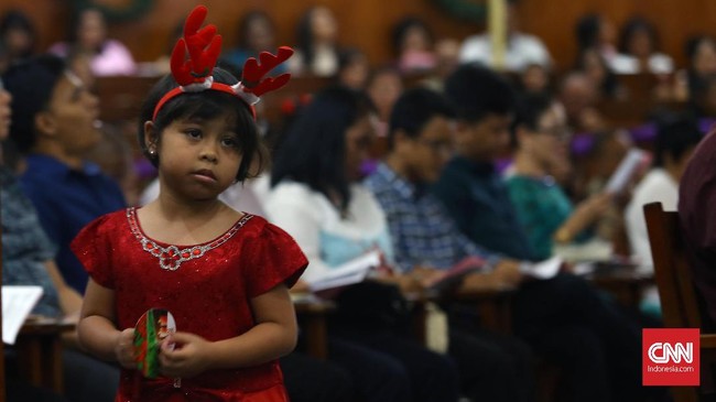 FOTO: Wajah Damai Misa Natal di Jakarta