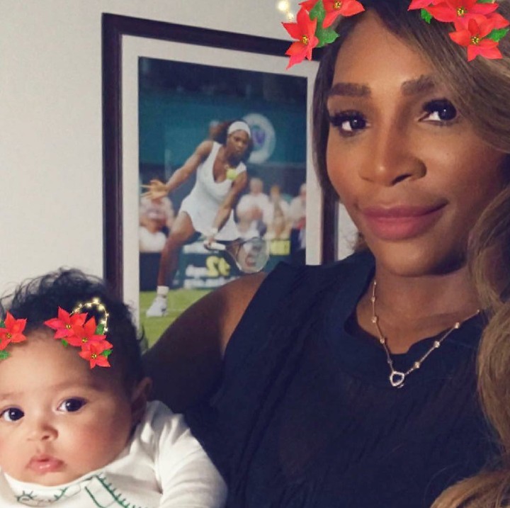 <p>Selamat Natal dari petenis Serena Williams dan putri kecilnya (Foto: Instagram/serenawilliams)</p>