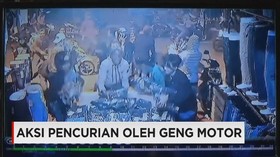Aksi Pencurian di Toko Pakaian oleh Geng Motor di Depok