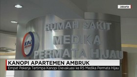 Kanopi Apartemen Ambruk