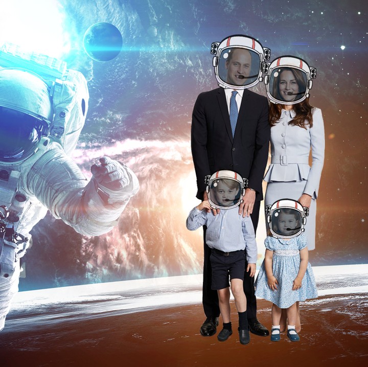 <p> Ceritanya, keluarga Pangeran William jadi astronot dan berada di antariksa.</p>
