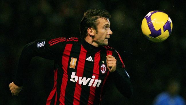 Andriy Shevchenko - AC Milan  Pemain sepak bola, Sepak bola, Olahraga