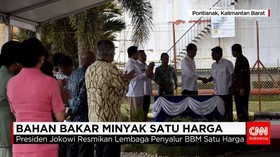 Presiden Jokowi Resmikan Lembaga Penyalur BBM 1 Harga