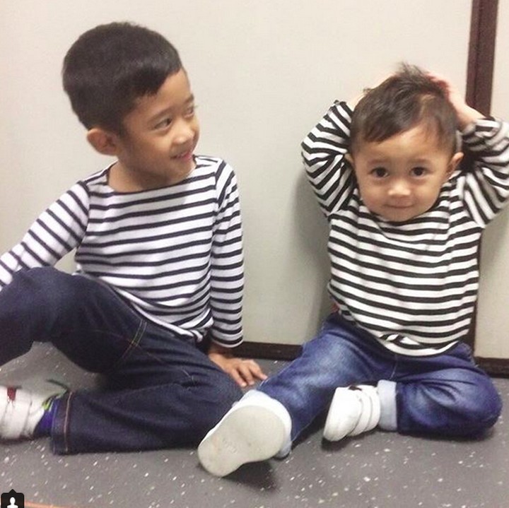 <div>Sebentar lagi, Airlangga sama Sakti akan jadi kakak. Yeay! (Foto: Instagram/ @ruby_26)</div>