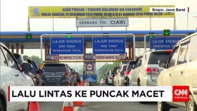 Kemacetan Terjadi di Gerbang Tol Ciawi