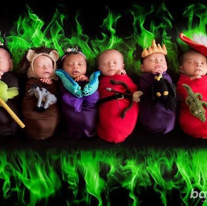 Sekarang bayi-bayi mungil berperan jadi Disney Villain. Lucu ya. (Foto: Karen Marie/Belly Beautiful Portraits via Babble)