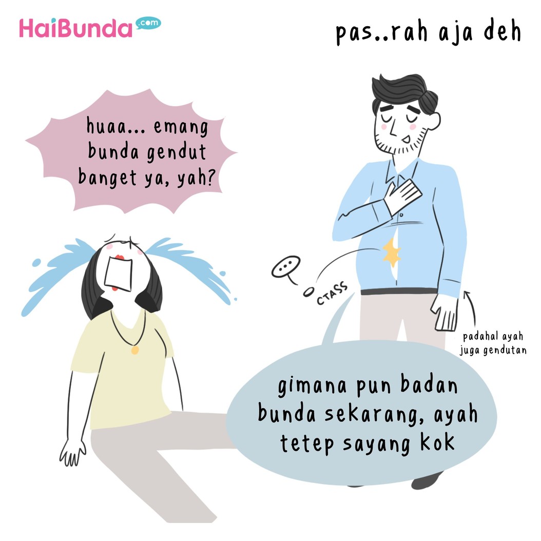 Gendutan bisa jadi isu tersendiri buat ibu. Nah, Bunda juga pernah merasakan hal serupa? Terus gimana respons pasangan? Yuk bagikan ceritanya di kolom komentar.