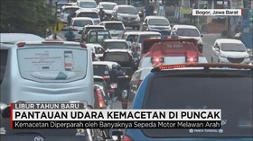 Pantauan Udara Kemacetan di Puncak