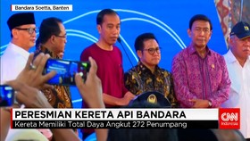 Peresmian Kereta Api Bandara Soetta