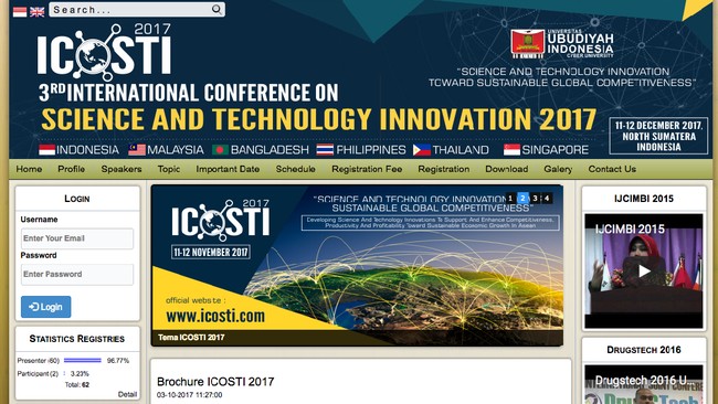 Di ujung tahun 2017 lalu, Universitas Ubudiyah Indonesia (UUI) Banda Aceh membuat gebrakan melalui penyelenggaraan konferensi sains internasional.