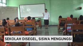 Sekolah Disegel, Siswa Mengungsi