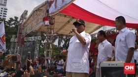 Yel-yel Prabowo Presiden Menggema di Deklarasi Edy Rahmayadi