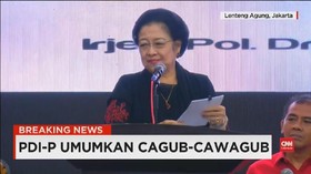 VIDEO: Megawati Umumkan Enam Cagub PDIP di Pilkada Serentak