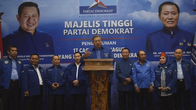 Susilo Bambang Yudhoyono sampai saat ini belum menentukan sikap partai Demokrat di Pilpres 2019.