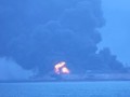 VIDEO: Kapal Tanker Minyak Iran Terbakar Pasca Tabrakan