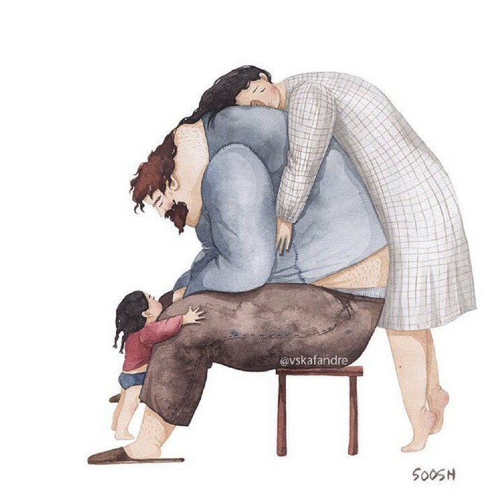 <p>Ayah merupakan support system terbaik. (Foto: Instagram/vskafandre)</p>