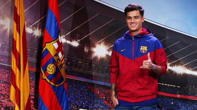 Pemain termahal Barcelona, Philippe Coutinho harus absen selama tiga pekan karena cedera paha yang dimilikinya sewaktu di Liverpool.