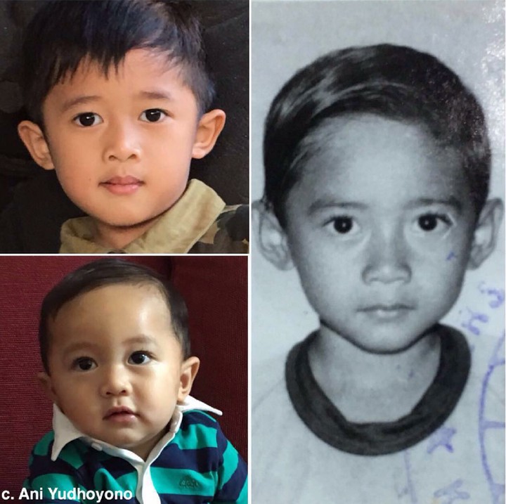 <p>Foto kanan adalah Ibas kecil. Nah, yang lebih mirip Ayah Ibas saat kecil Airlangga atau Sakti, ya? (Foto: Instagram/ @aniyudhoyono)</p>