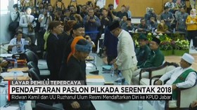 Ridwan Kamil Mendaftarkan Diri Ke KPUD Jawa Barat