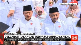 Deklarasi Pasangan Sudradjat dan Syaikhu di Pilgub Jabar