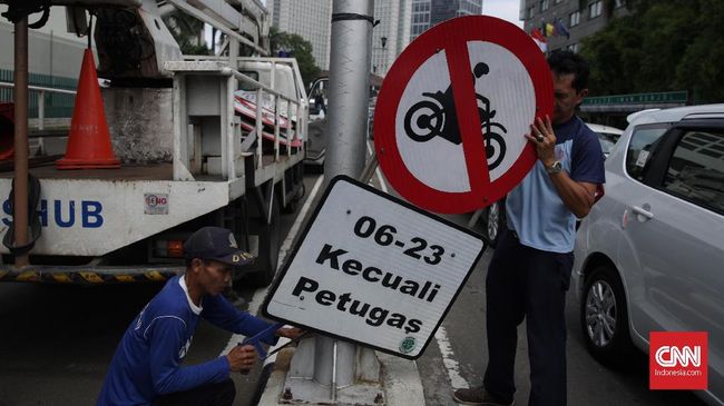 Pemprov Sediakan Lajur Khusus Sepeda Motor di Jalan  Thamrin