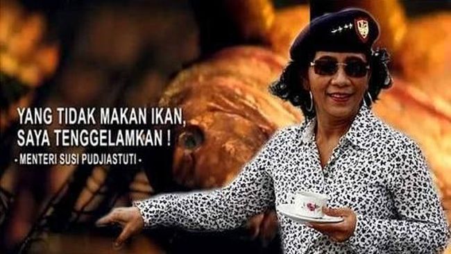 Digantikan Edhy Prabowo Ini 5 Meme Kocak Susi Pudjiastuti Yang Viral