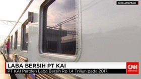 PT KAI Peroleh Laba Bersih Rp 1,4 Triliun pada 2017