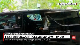 VIDEO: Dua Pasangan Cagub/Cawagub Jatim Jalani Tes Psikologi