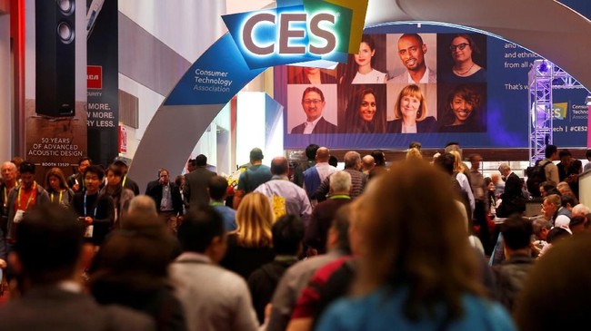 Hujan membuat listrik padam selama dua jam di acara pameran teknologi terbesar, CES 2018.