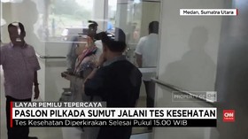 VIDEO: Tiga Pasang Cagub-Cawagub Sumut Jalani Tes Kesehatan