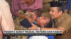 Peserta Sunat Massal Histeris