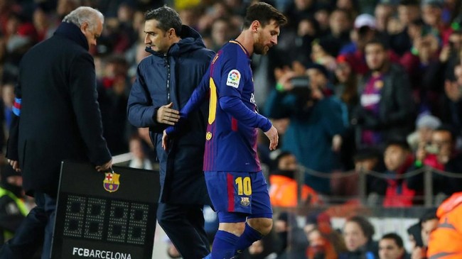 Pelatih Barcelona Ernesto Valverde menjamin Lionel Messi masih punya banyak tenaga tersisa saat tampil di Piala Dunia 2018 mendatang.