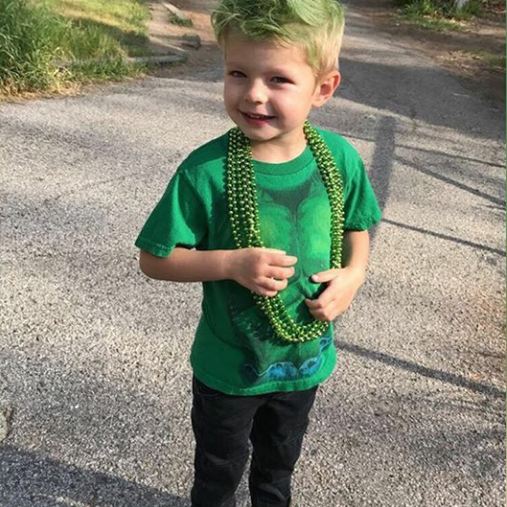<p>Axl Jack di perayaan St Patrick's Day. (Foto: Instagram @fergie)</p>