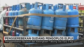Penggerebekan Gudang Pengoplos Elpiji