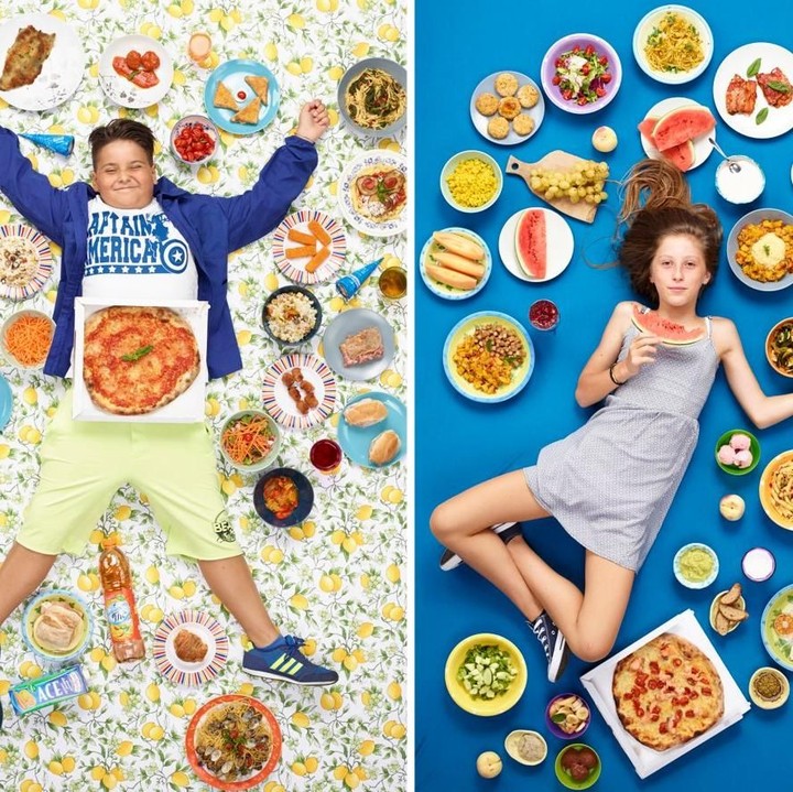 Gregg mempunyai ide mendokumentasikan apa yang dimakan anak-anak selama seminggu karena ia concern pada tingkat obesitas yang meningkat. (Foto: Gregg Segal Via Time Magazine)